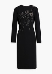 Dries Van Noten - Embellished crepe dress - Black - FR 36