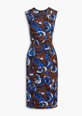 Dries Van Noten - Floral-print ponte dress - Blue - FR 38