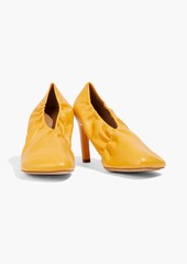 Dries Van Noten - Gathered leather pumps - Yellow - EU 38
