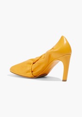 Dries Van Noten - Gathered leather pumps - Yellow - EU 38