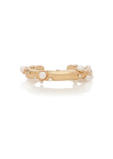 Dries Van Noten - Gold-Plated Pearl; Crystal Cuff - Gold - M - Moda Operandi - Gifts For Her