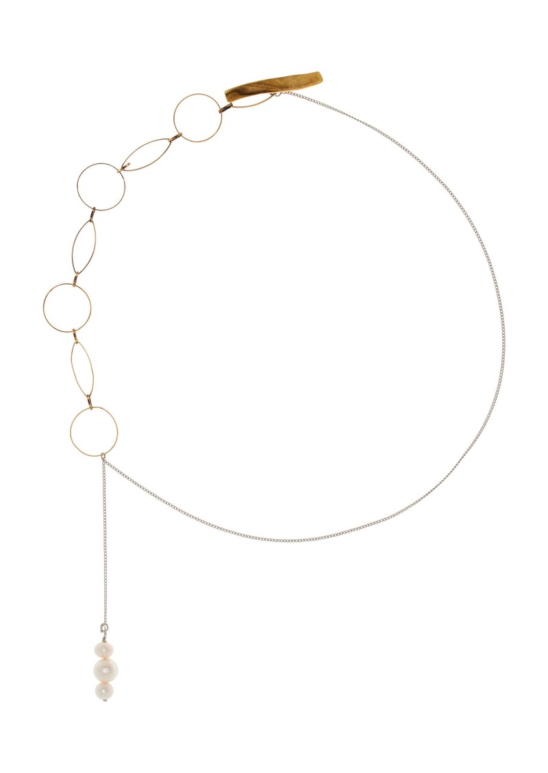 Dries Van Noten - Gold-Plated Pearl Necklace - Gold - OS - Moda Operandi - Gifts For Her