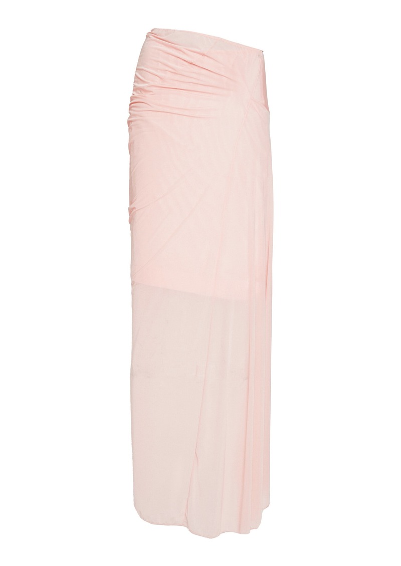 Dries Van Noten - Horsa Draped Maxi Skirt - Pink - L - Moda Operandi