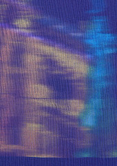 Dries Van Noten - Layered asymmetric silk-crepon midi dress - Blue - XS