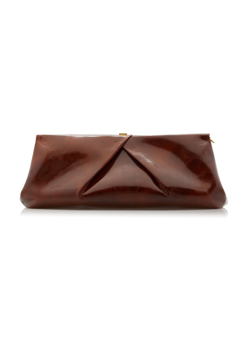 Dries Van Noten - Leather Clutch - Bronze - OS - Moda Operandi