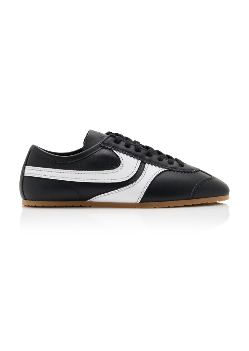 Dries Van Noten - Leather Sneakers - Black - IT 37 - Moda Operandi