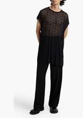 Dries Van Noten - Open-knit T-shirt - Black - L