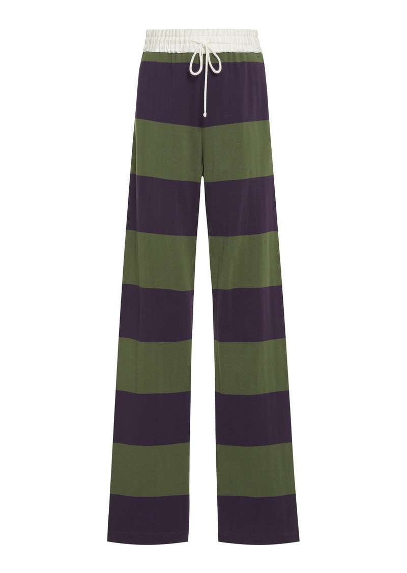 Dries Van Noten - Pichas Striped Cotton Pants - Stripe - FR 40 - Moda Operandi