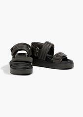Dries Van Noten - Leather platform sandals - Green - EU 37
