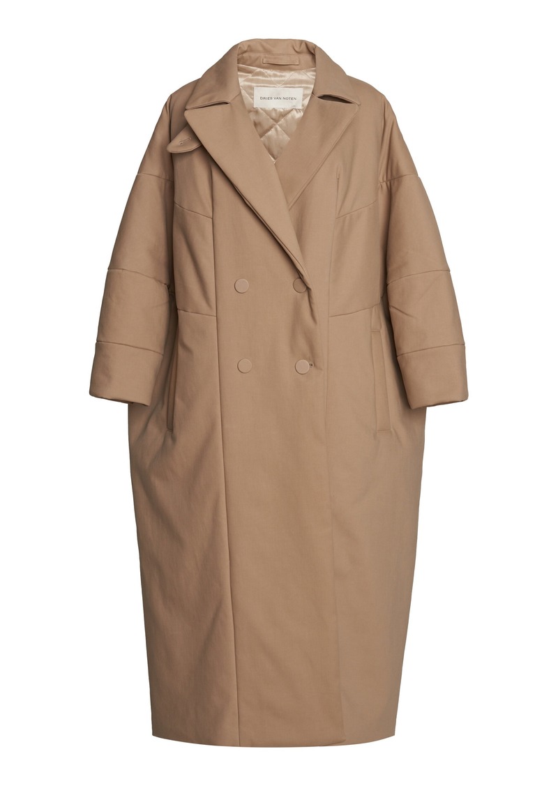 Dries Van Noten - Roxana Oversized Stretch-Cotton Coat - Neutral - S - Moda Operandi