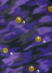 Dries Van Noten - Studded camouflage-print satin shirt - Purple - FR 40