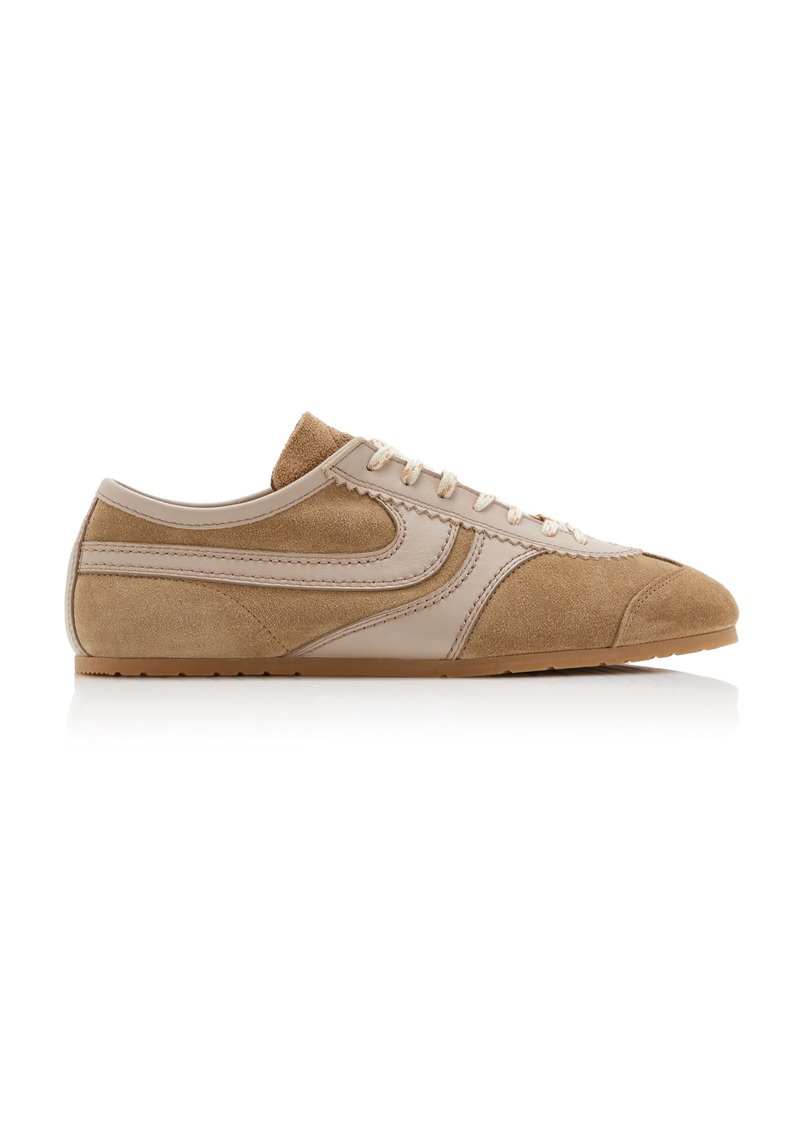 Dries Van Noten - Suede Sneakers - Neutral - IT 39.5 - Moda Operandi