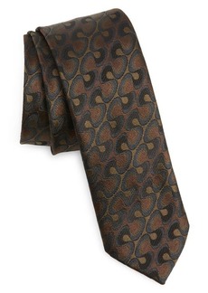 Dries Van Noten Abstract Silk Jacquard Tie