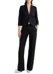 Dries Van Noten Bambis Cotton & Linen Crop Blazer