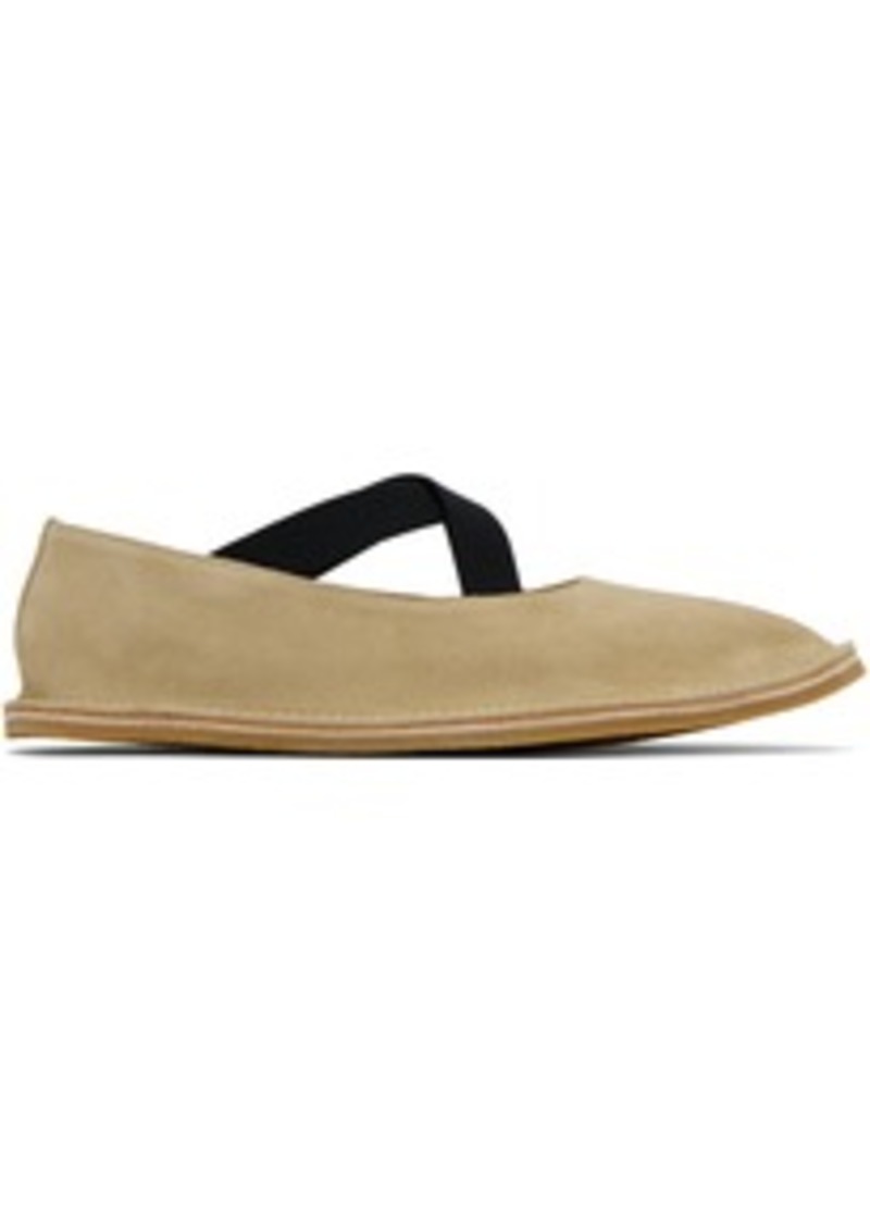 Dries Van Noten Beige Criss-Cross Loafers