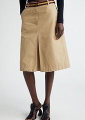 Dries Van Noten Belted Chino Skirt