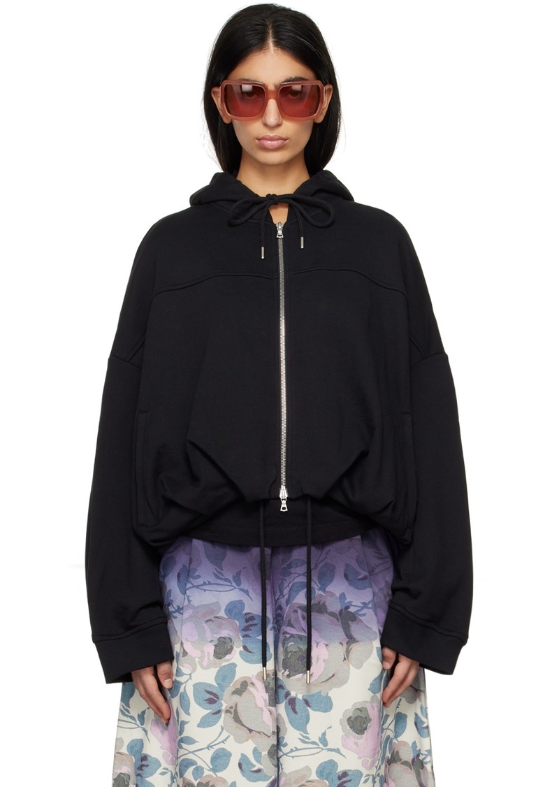 Dries Van Noten Black Cocoon Hoodie