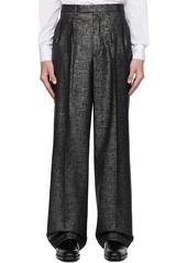 Dries Van Noten Black Four-Pocket Trousers