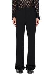 Dries Van Noten Black Four-Pocket Trousers