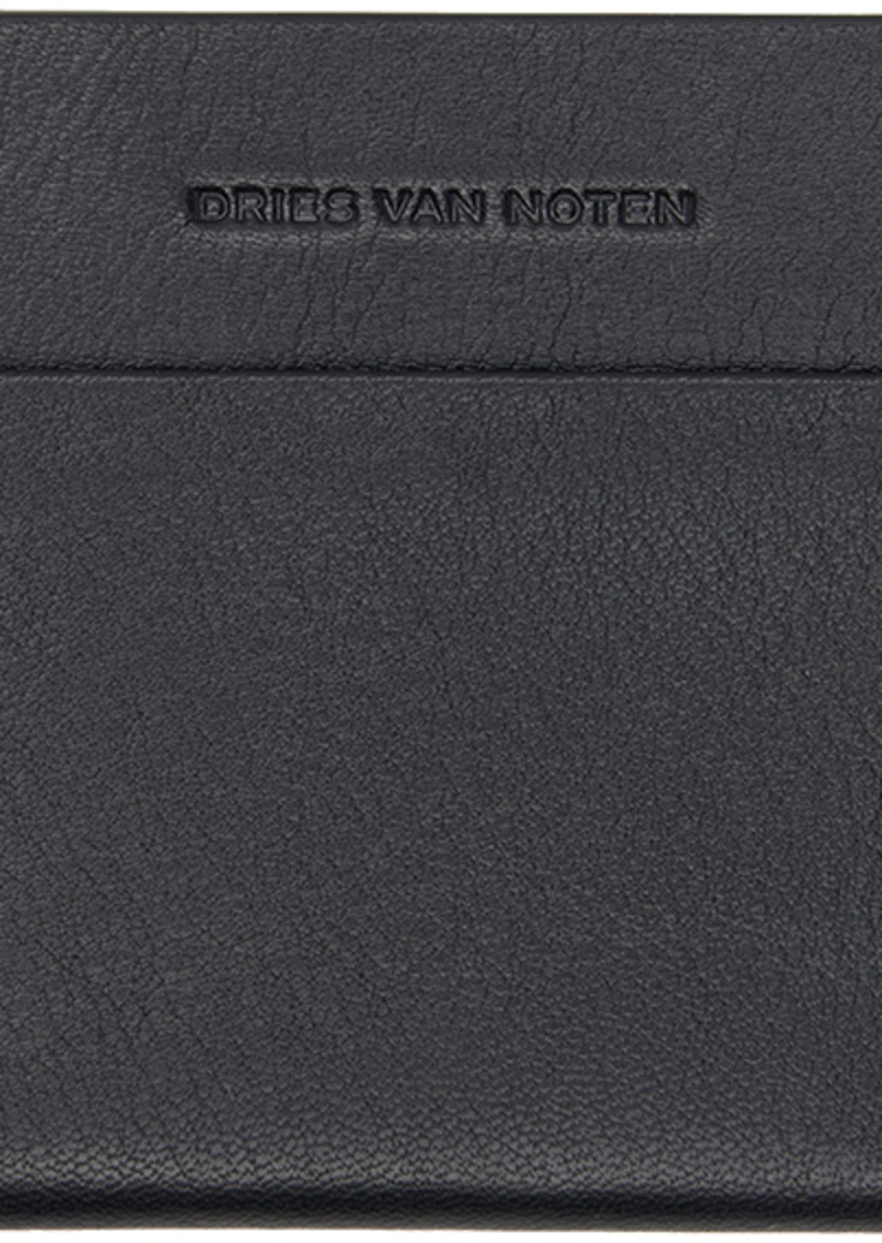 Dries Van Noten Black Leather Card Holder