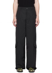 Dries Van Noten Black Loose Cargo Pants