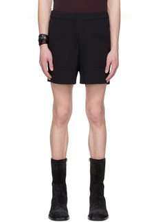 Dries Van Noten Black Patch Pocket Shorts