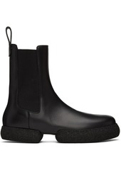 Dries Van Noten Black Platform Chelsea Boots