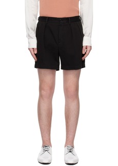 Dries Van Noten Black Pleated Shorts