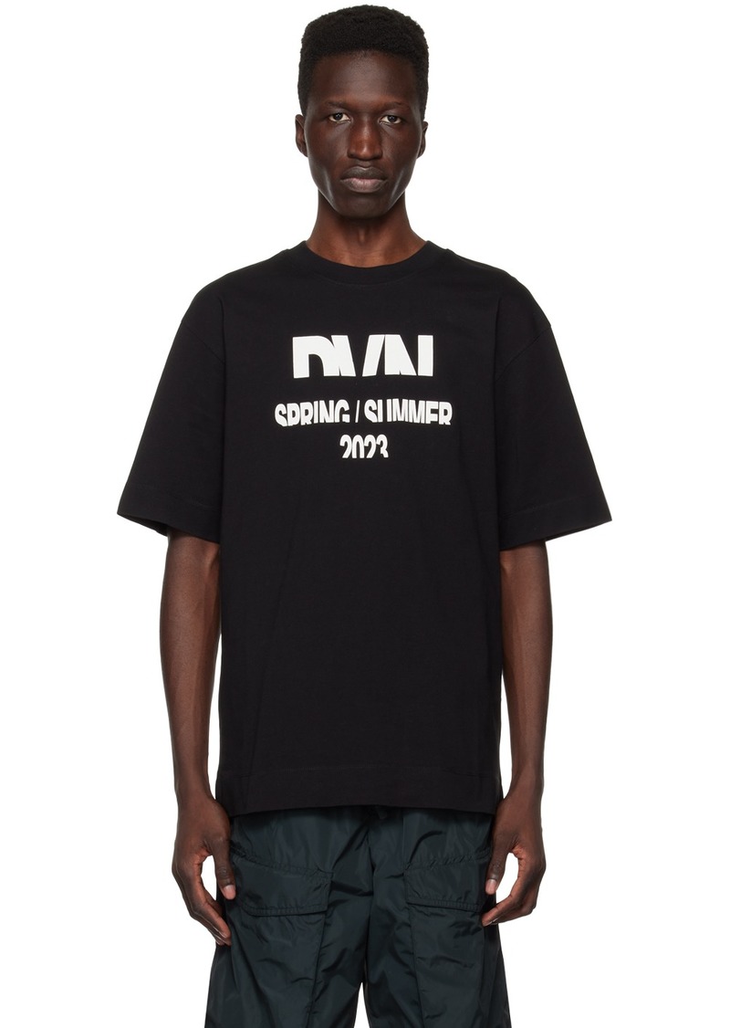 Dries Van Noten Black Print T-Shirt