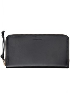 Dries Van Noten Black Rectangular Leather Wallet