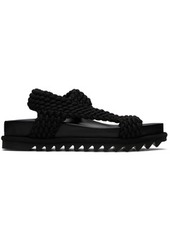 Dries Van Noten Black Slip-On Sandals