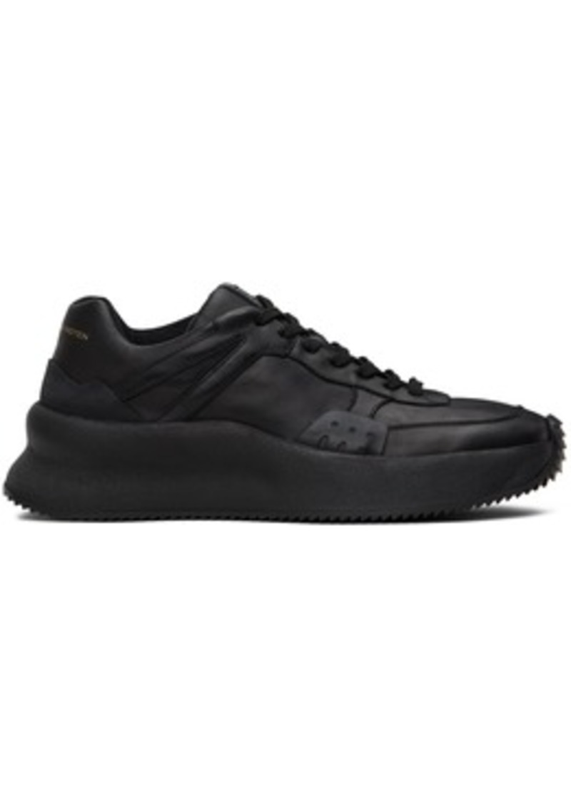 Dries Van Noten Black Square Toe Sneakers