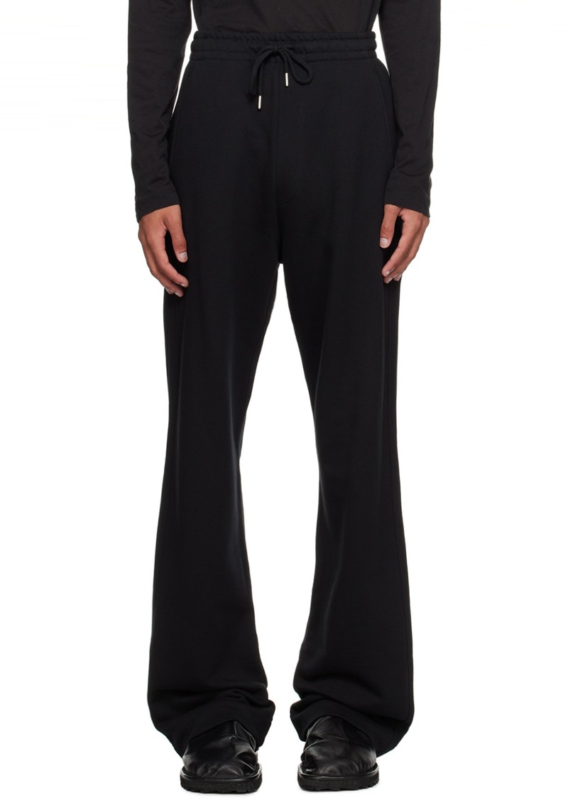 Dries Van Noten Black Straight-Leg Lounge Pants