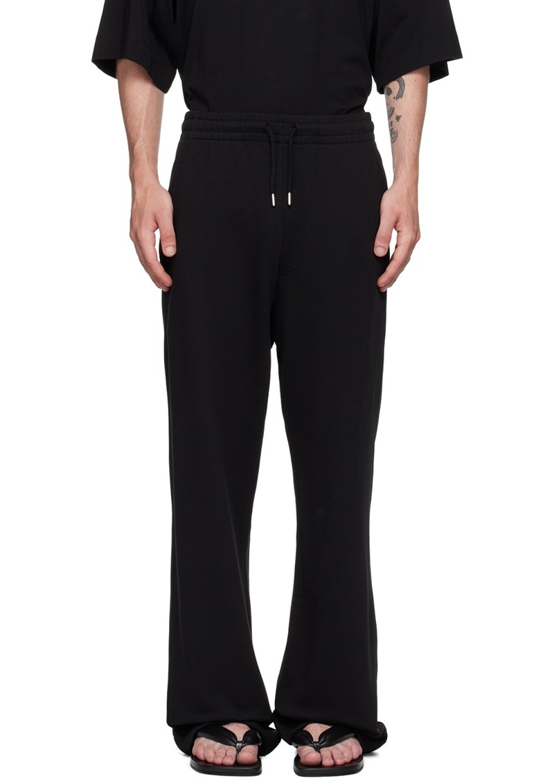 Dries Van Noten Black Straight Sweatpants