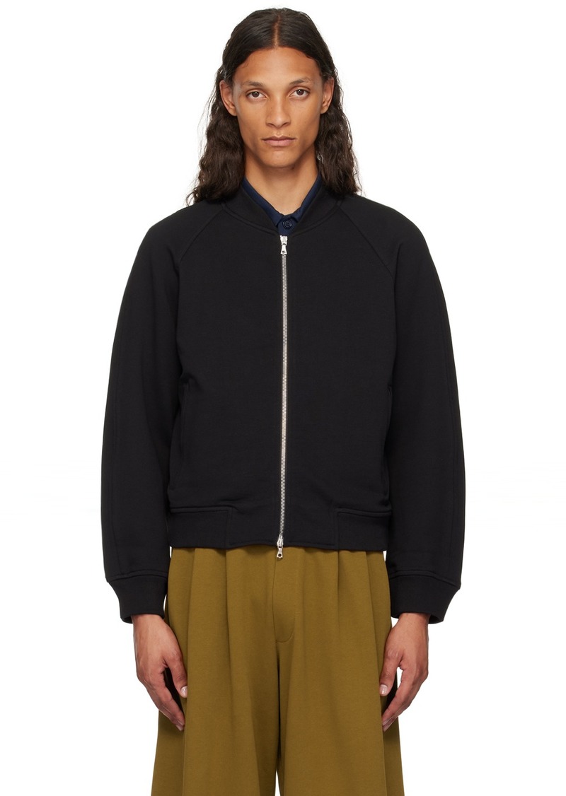 Dries Van Noten Black 'Theme For Great Cities' Bomber Jacket