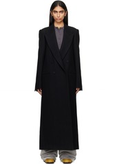 Dries Van Noten Black Wool Coat