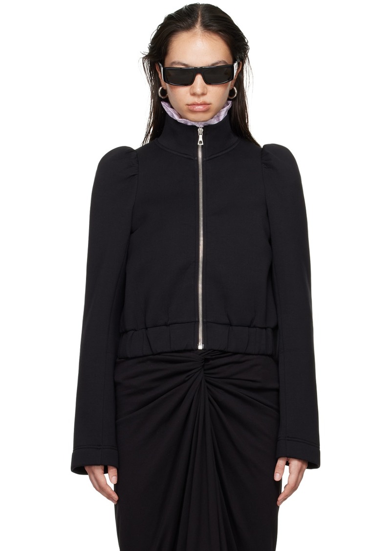 Dries Van Noten Black Zip Cotton Jacket