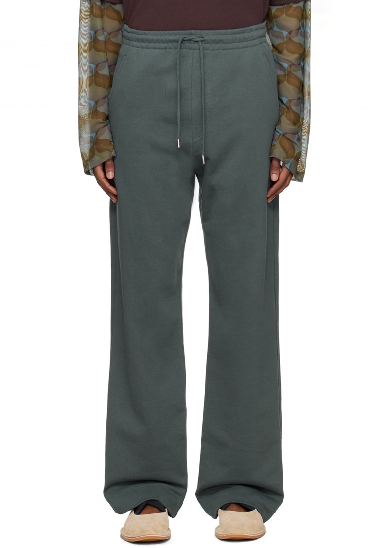 Dries Van Noten Blue Drawstring Sweatpants