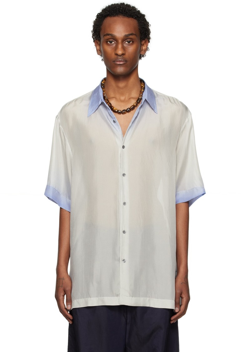 Dries Van Noten Blue Gradient Shirt