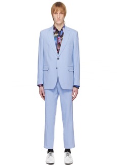 Dries Van Noten Blue Notched Suit