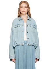 Dries Van Noten Blue Round Denim Jacket