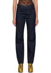 Dries Van Noten Blue Wide-Leg Jeans