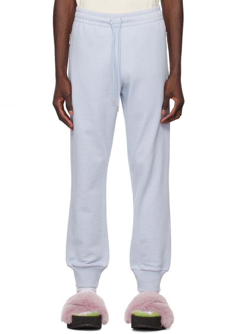 Dries Van Noten Blue Zip Lounge Pants