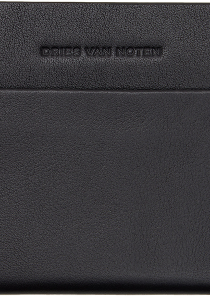 Dries Van Noten Brown Leather Card Holder