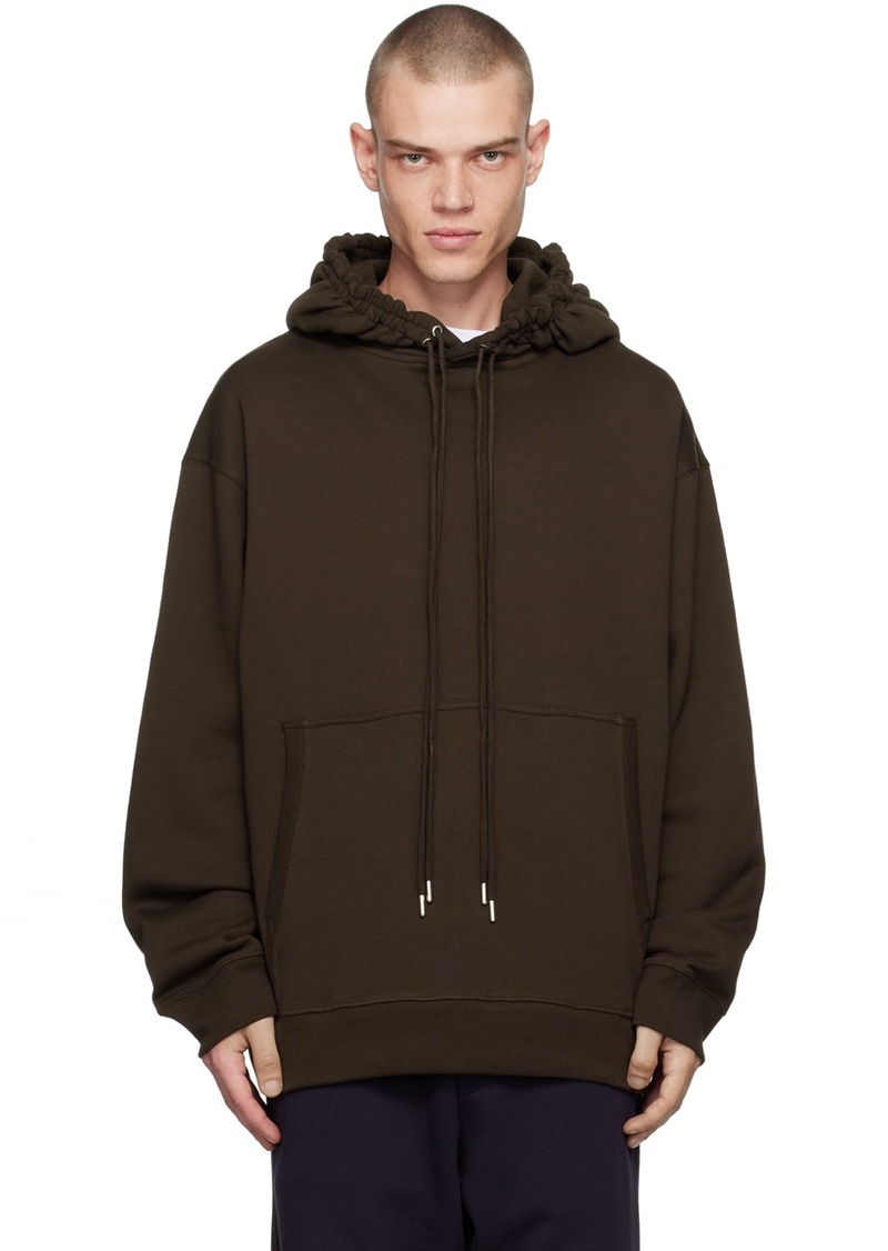 Dries Van Noten Brown Loose Fit Hoodie