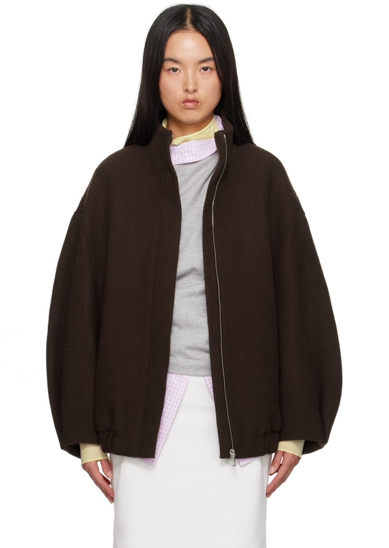 Dries Van Noten Brown Loose Fit Jacket