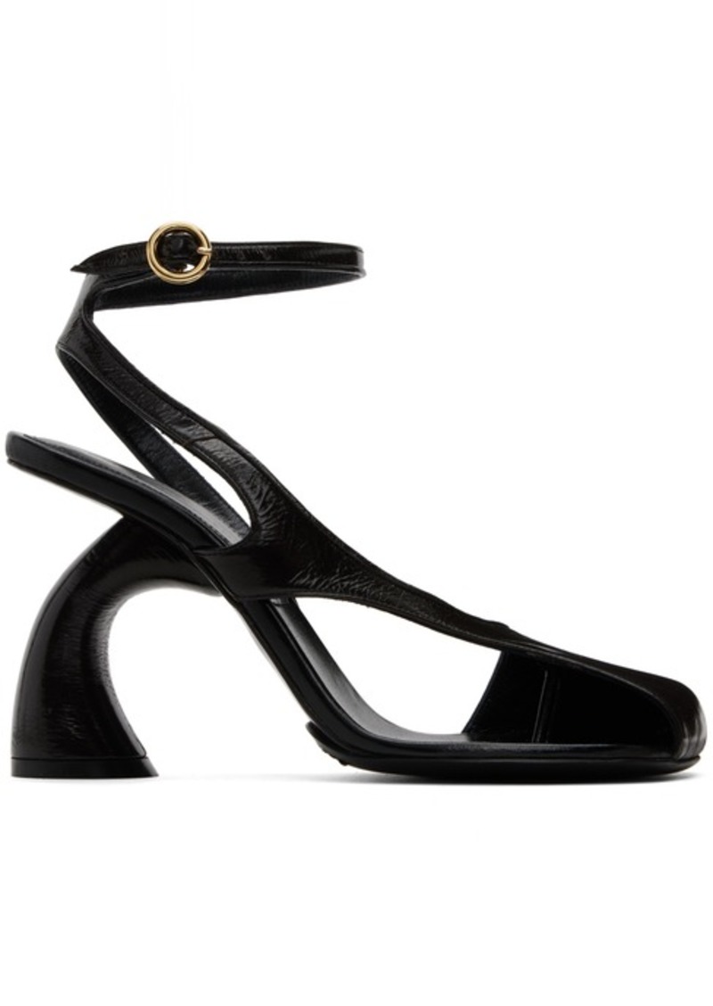 Dries Van Noten Brown Patent Heeled Sandals