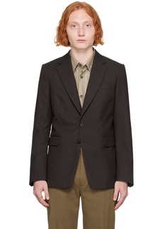 Dries Van Noten Brown Single-Breasted Blazer