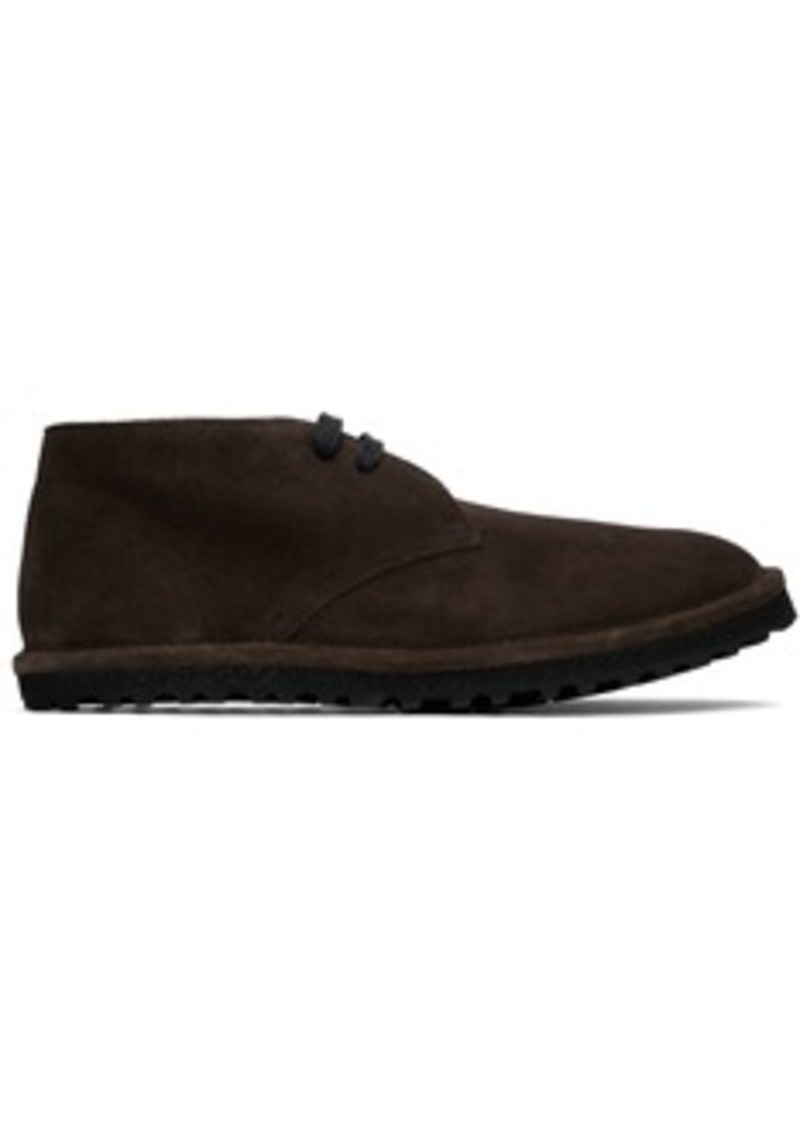 Dries Van Noten Brown Suede Desert Boots