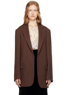 Dries Van Noten Brown Wool Blazer